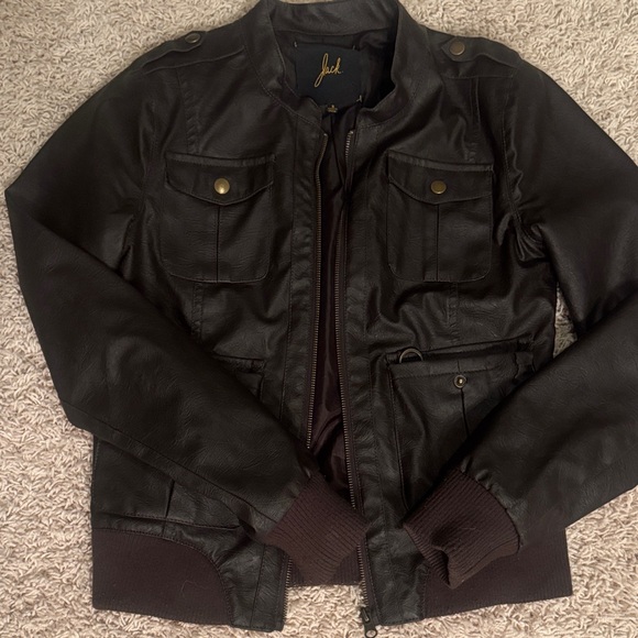 Brown Leather Jacket - Picture 4 of 4